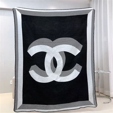 chanel logo throw blanket|wayfair Chanel throw blanket.